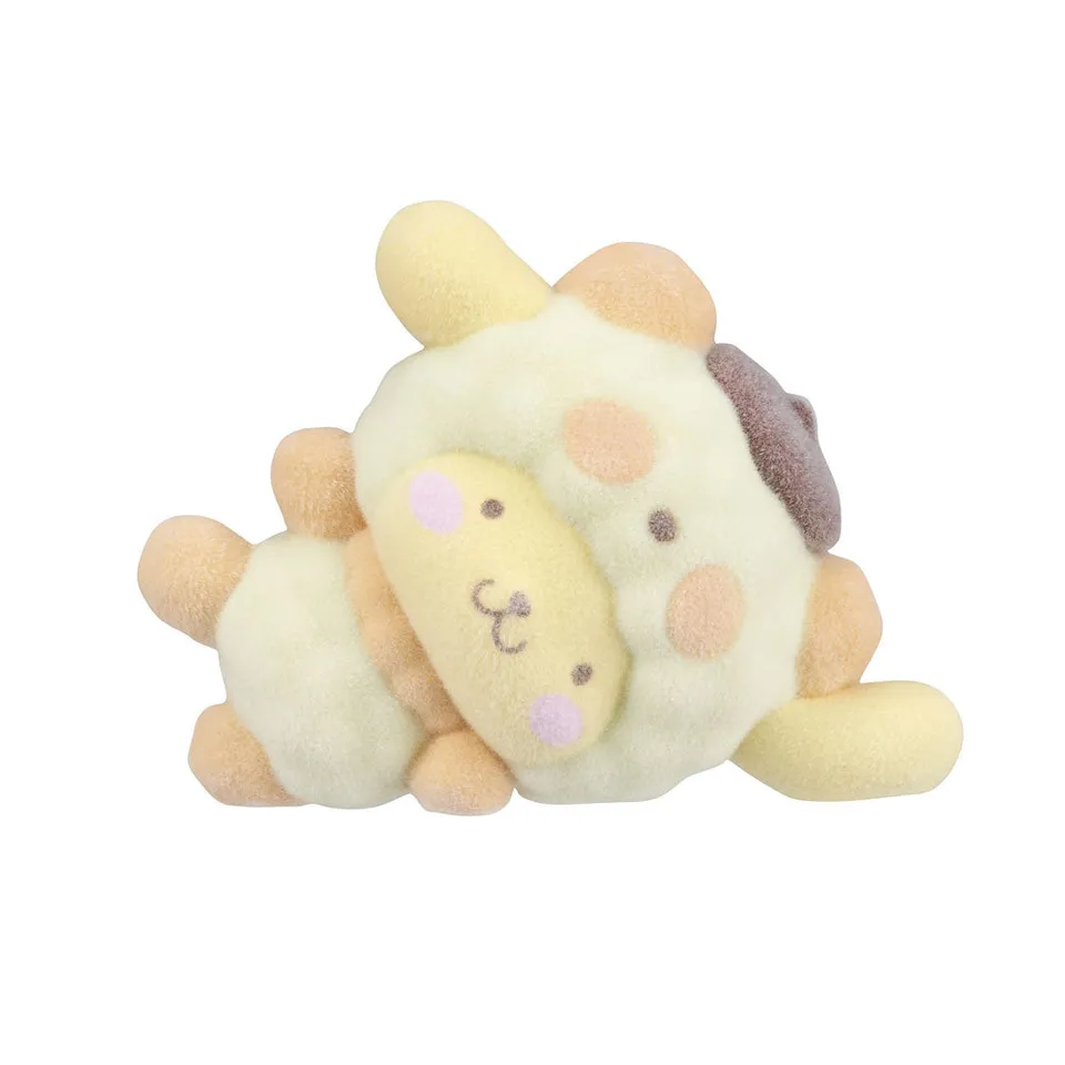 sanrio-pompompurin-fluffy-panda-flocky-figur-ca-4-cm image 1