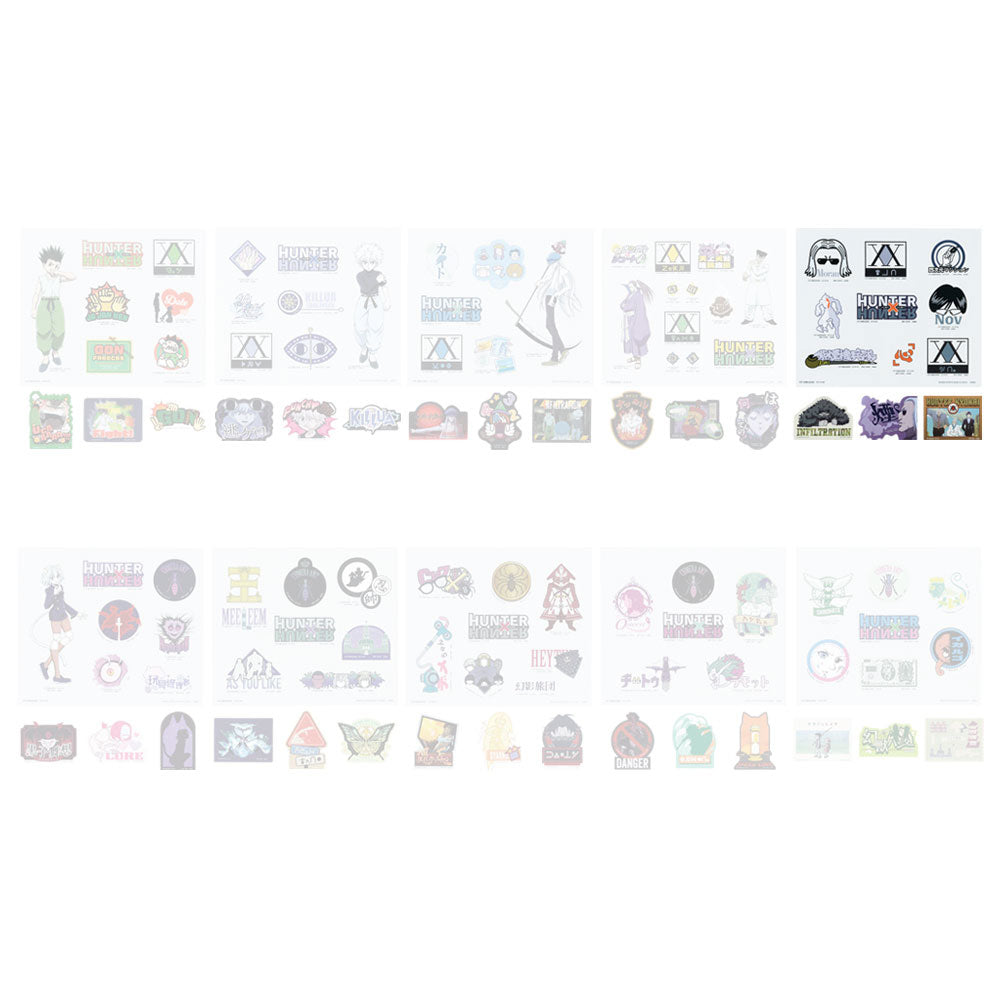 hunter-x-hunter-sticker-set-clean-logo-character-12-st-ck-bogen image 1