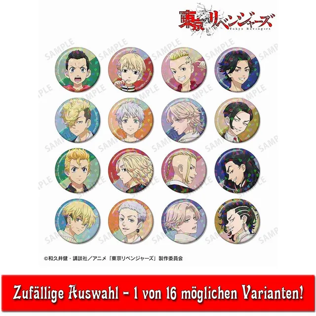 kameco-tokyo-revengers-holo-button-past-present-blindbag-5-6-cm image 1