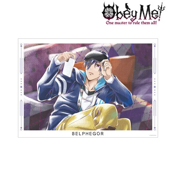 kameco-poster-obey-me-ani-art-aqua-label-belphegor-a3 image 1