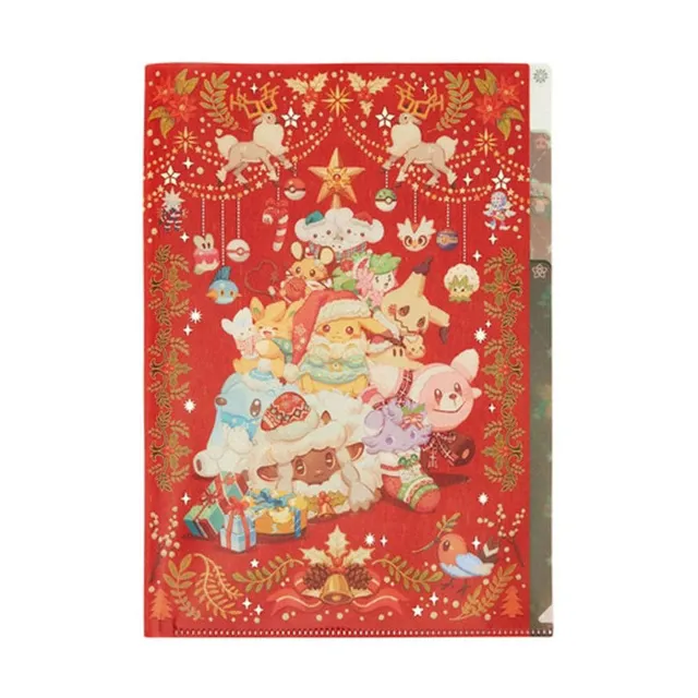 kameco-pokemon-heartwarming-christmas-clearfile-3-pocket-a4 image 1