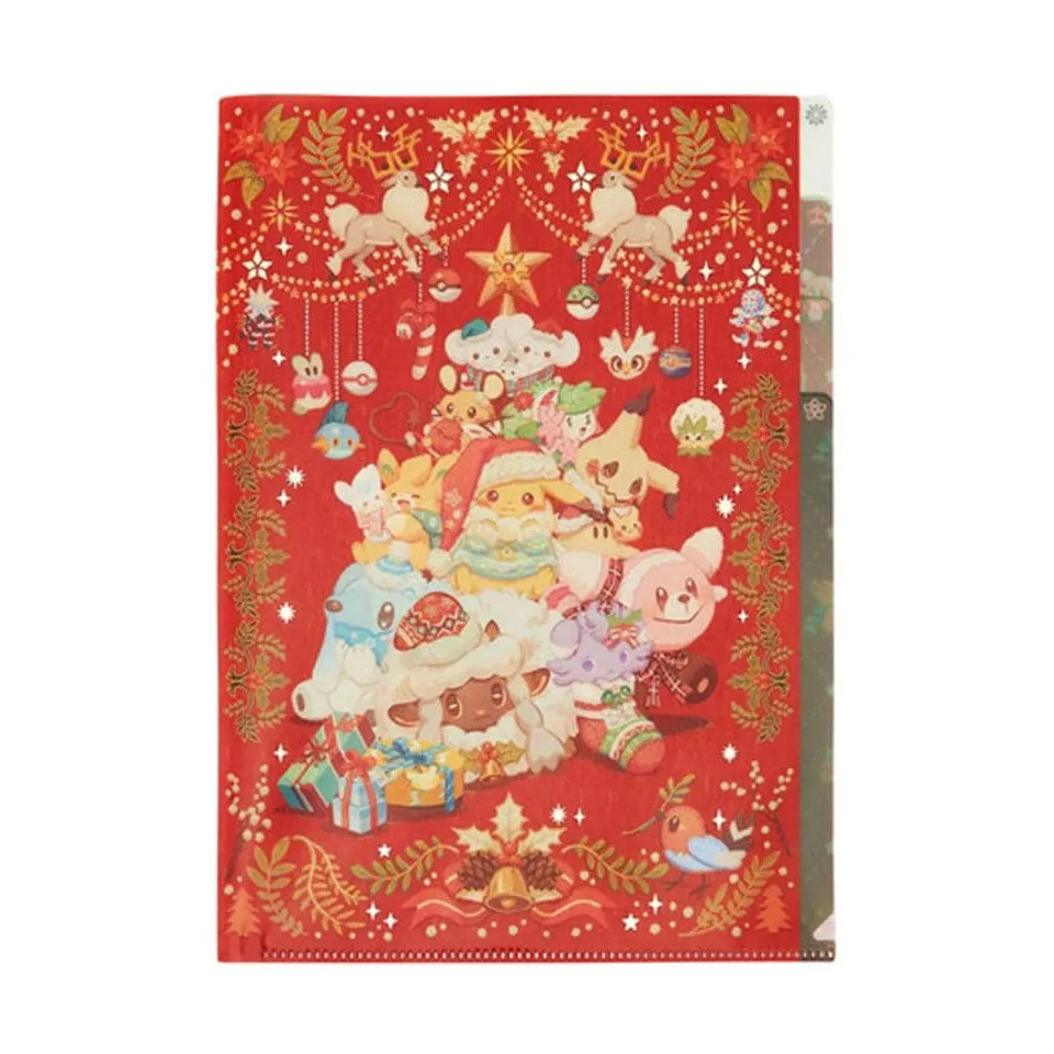 kameco-pokemon-heartwarming-christmas-clearfile-3-pocket-a4 image 1