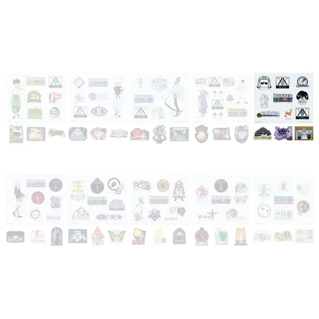 hunter-x-hunter-sticker-set-clean-logo-character-12-st-ck-bogen image 1