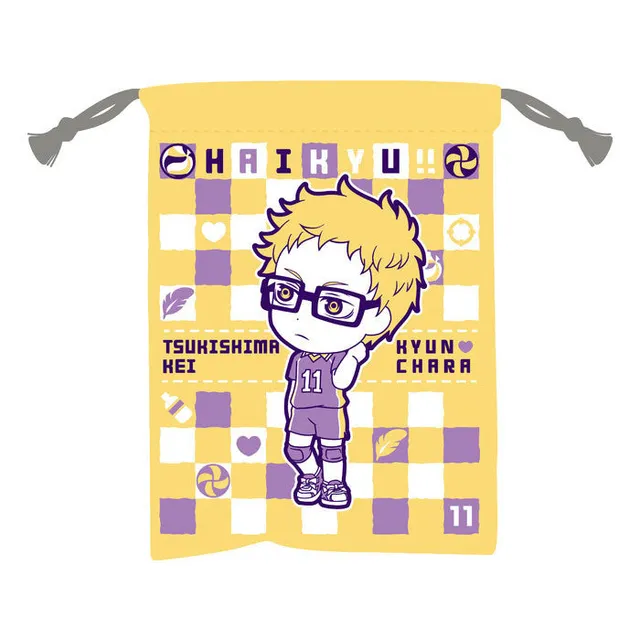 haikyuu-tsukishima-kinchaku-beutel-kordelzug-season-2-13-5cm image 1