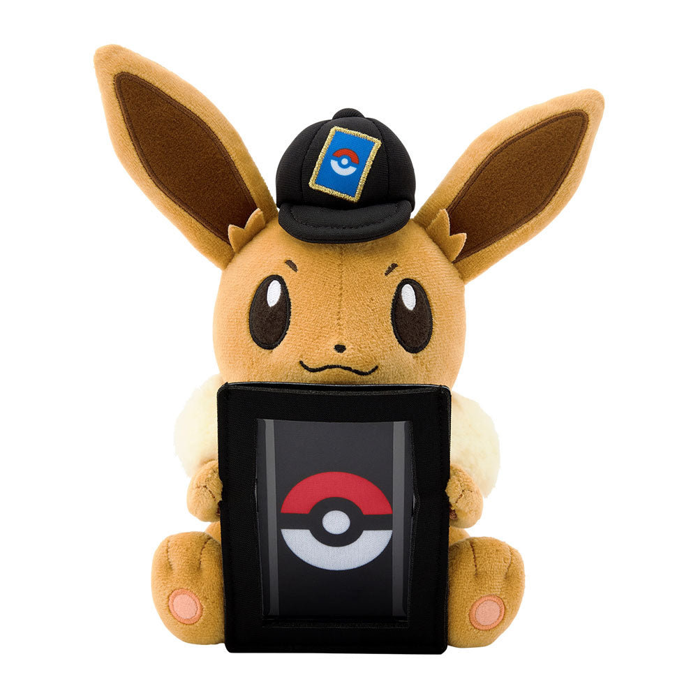 kameco-pokemon-evoli-pl-schfigur-hold-my-card-22-cm image 2