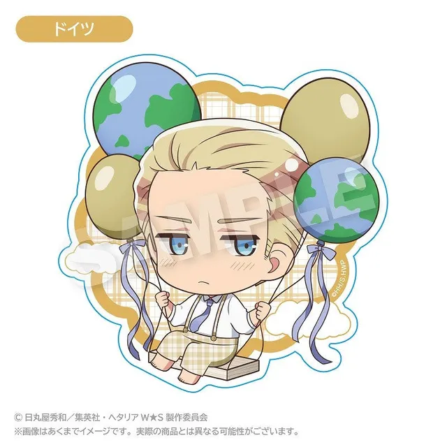 kameco-sticker-hetalia-germany-balloon-10cm-sticker image 1