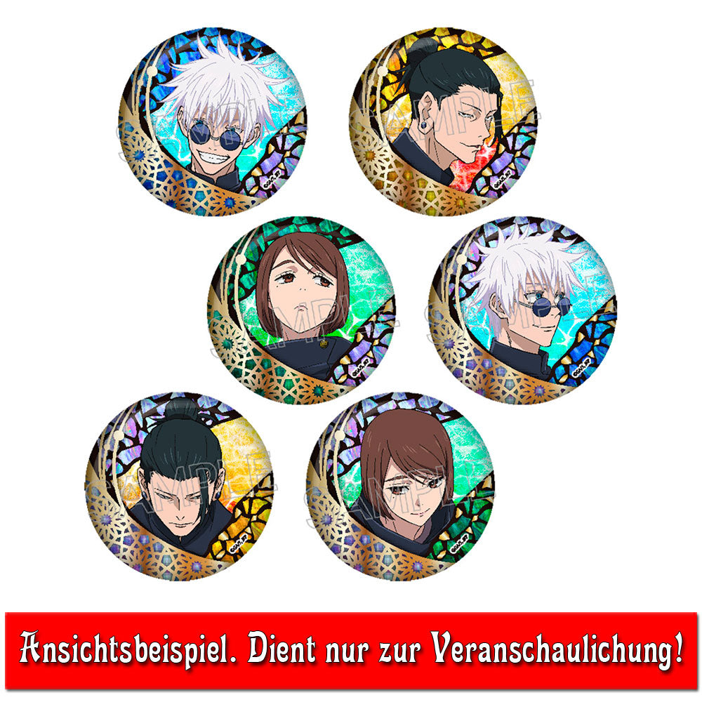 jujutsu-kaisen-shoko-button-foil-stamp-ver-wei-blech image 2