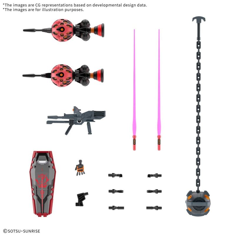 bandai-gundam-1-144-hggq-04-red-gundam-modellbausatz image 4