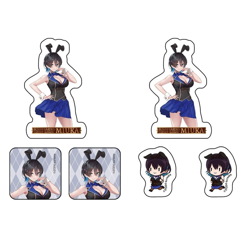 cospa-bunny-garden-miuka-sticker-set-6-aufkleber-papier image 1