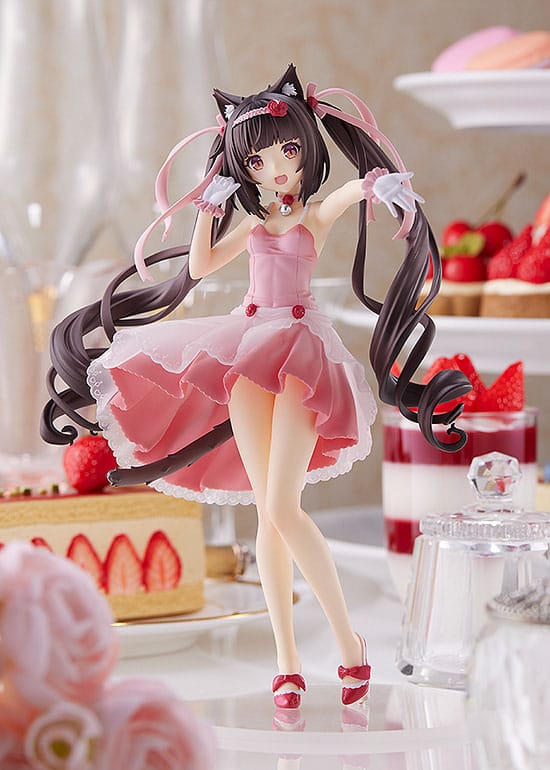 kameco-nekopara-chocola-cocktail-dress-pop-up-parade-statue-17cm image 4