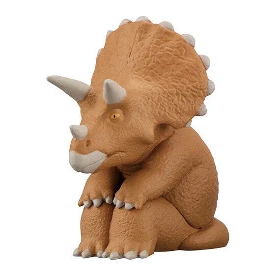 kameco-machiboke-dinosaurier-triceratops-figur-gashapon-4-cm image 1