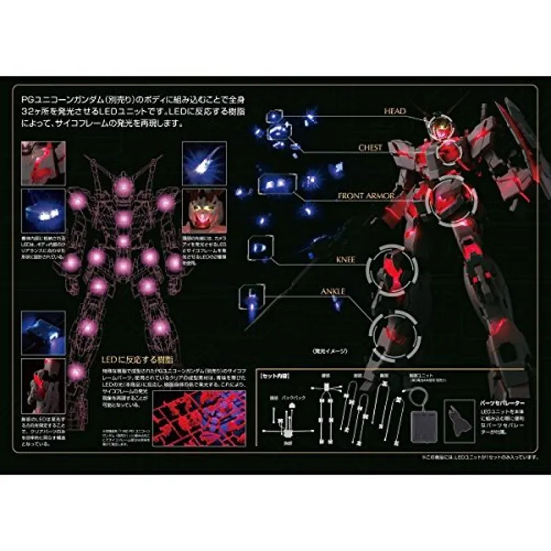 bandai-gundam-pg-led-kit-rx-0-unicorn-1-60-zubeh-r image 2