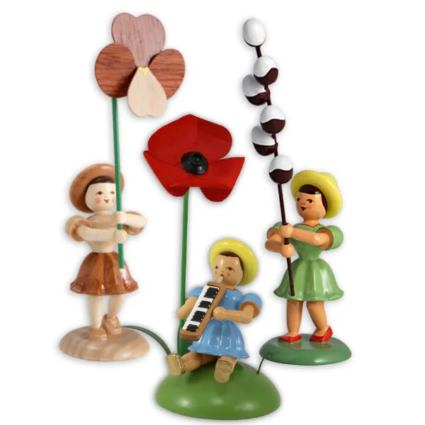 blank-blumenkinder-holzfigur-ganzjahresdeko-handgefertigt image 1