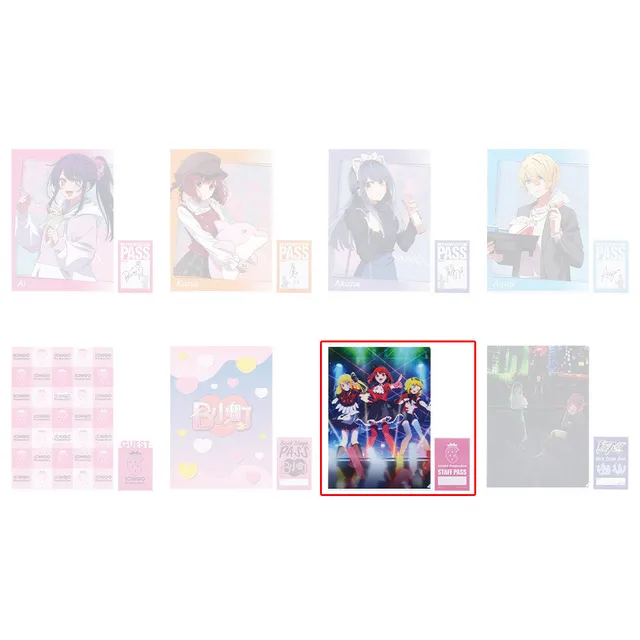 kameco-oshi-no-ko-b-komachi-clearfile-sticker-set-h-prize-a4 image 1