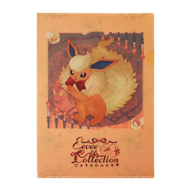 kameco-pokemon-flamara-clearfile-eevee-collection-din-a4 image 1