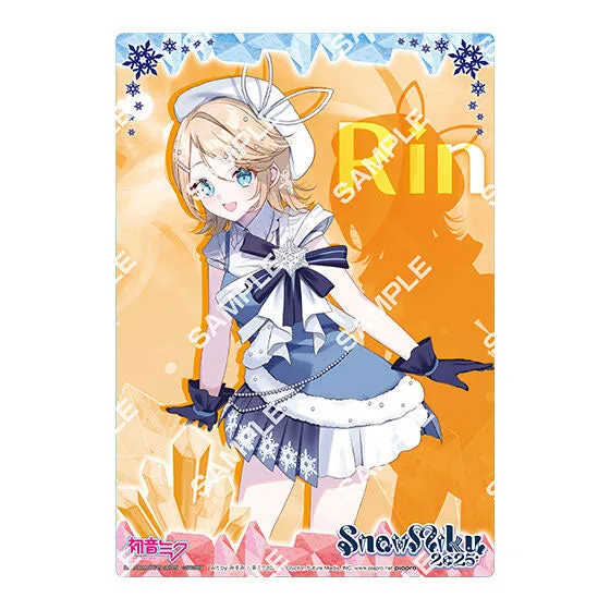 kameco-poster-rin-clearposter-a5-snow-miku-2025-gashapon image 1