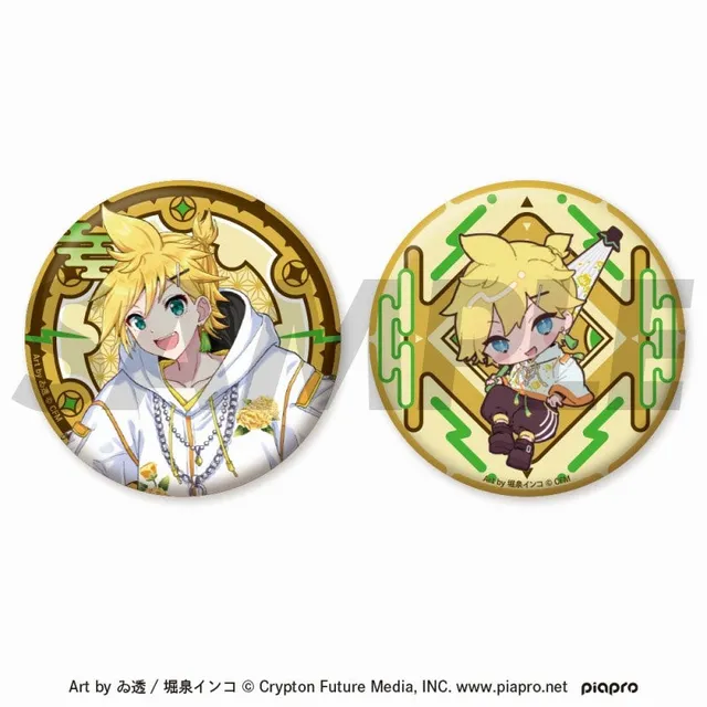 kameco-buttons-vocaloid-len-hologramm-set-japan-style image 1