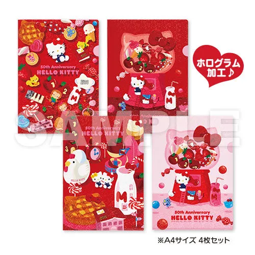 kameco-clearfiles-sanrio-hello-kitty-50th-anniversary-glitzer-set image 1