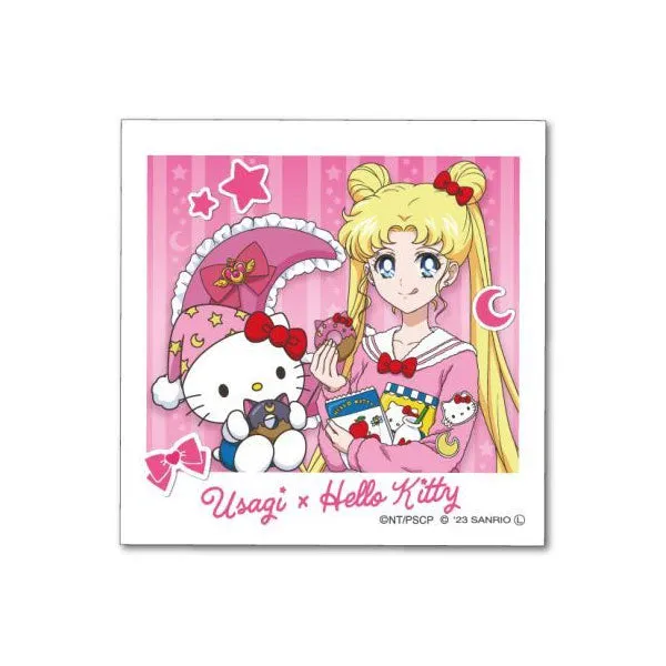 kameco-sailor-moon-x-sanrio-sticker-usagi-hello-kitty-6-5-cm image 1