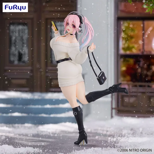 kameco-super-sonico-trio-try-it-pvc-statue-winter-memory-ver image 1