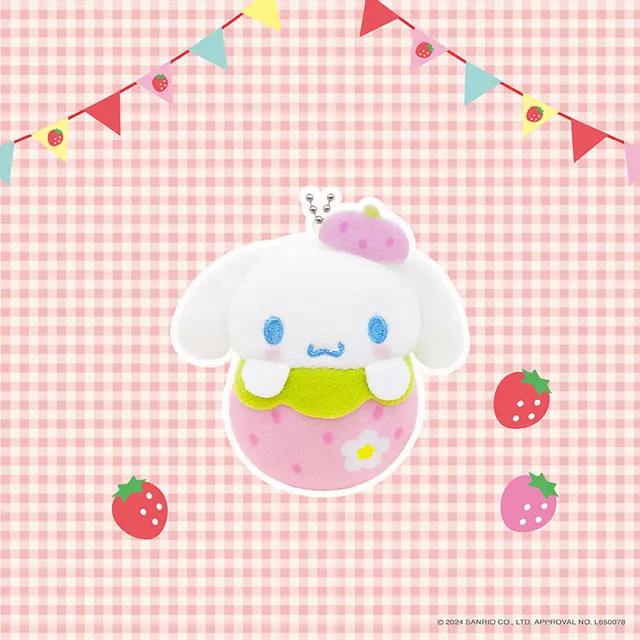 sanrio-cinnamoroll-pl-schanh-nger-strawberry-version-6-5-cm image 1