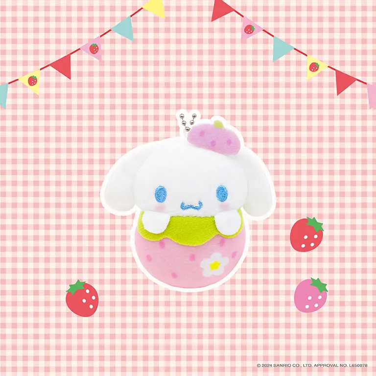 sanrio-cinnamoroll-pl-schanh-nger-strawberry-version-6-5-cm image 1