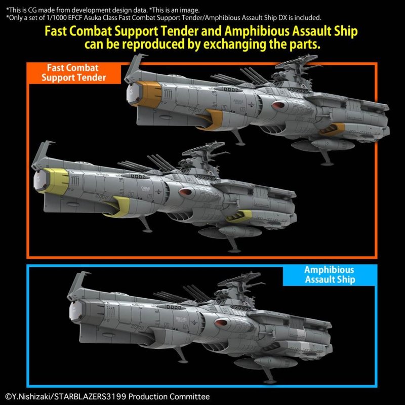 bandai-star-blazers-2202-asuka-class-modellbausatz-1-1000-dx image 3