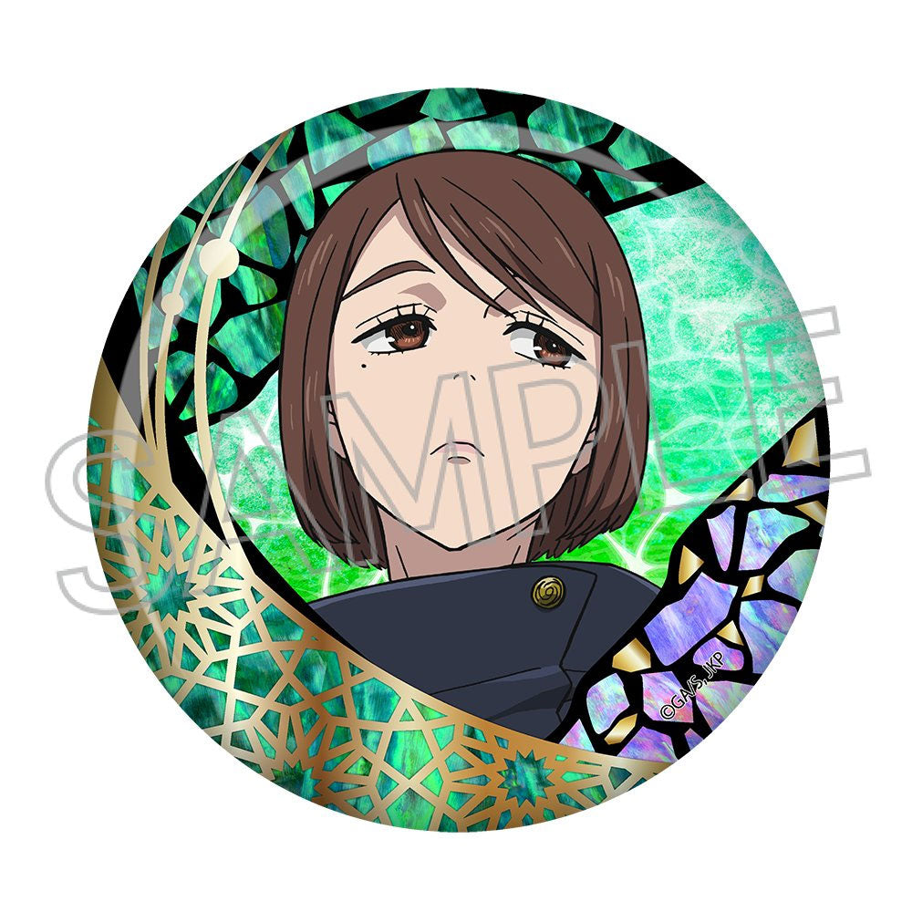 jujutsu-kaisen-shoko-button-foil-stamp-ver-wei-blech image 1