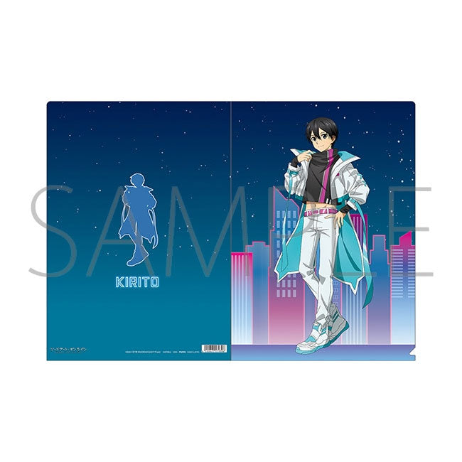 kameco-sword-art-online-kirito-clearfile-cyber-neon-a4 image 1