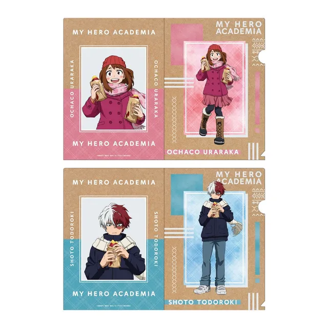 kameco-clearfiles-my-hero-academia-sweet-potato-set-a4-uraraka-todoroki image 1