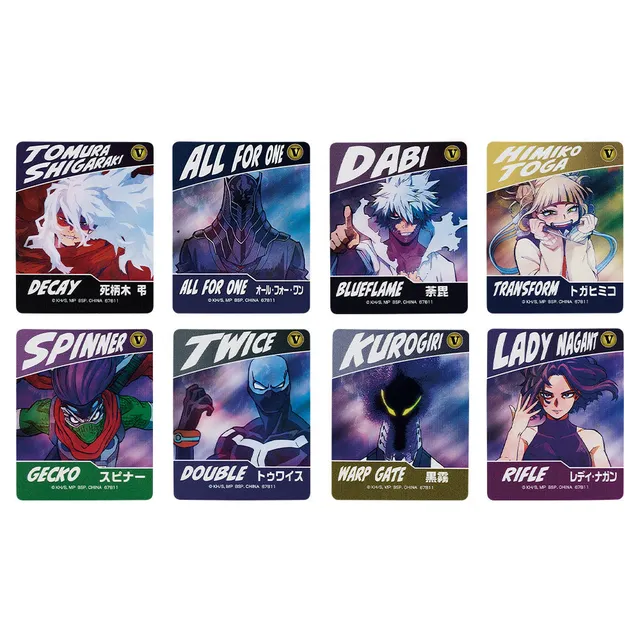 kameco-my-hero-academia-sticker-set-villains-8-stk image 1
