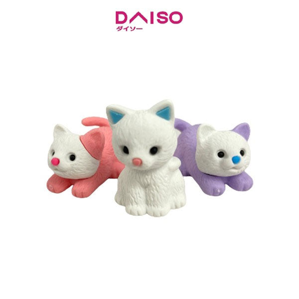 neko-katzen-radiergummi-set-aufsteckradierer-tpe-3-5cm-daiso image 2