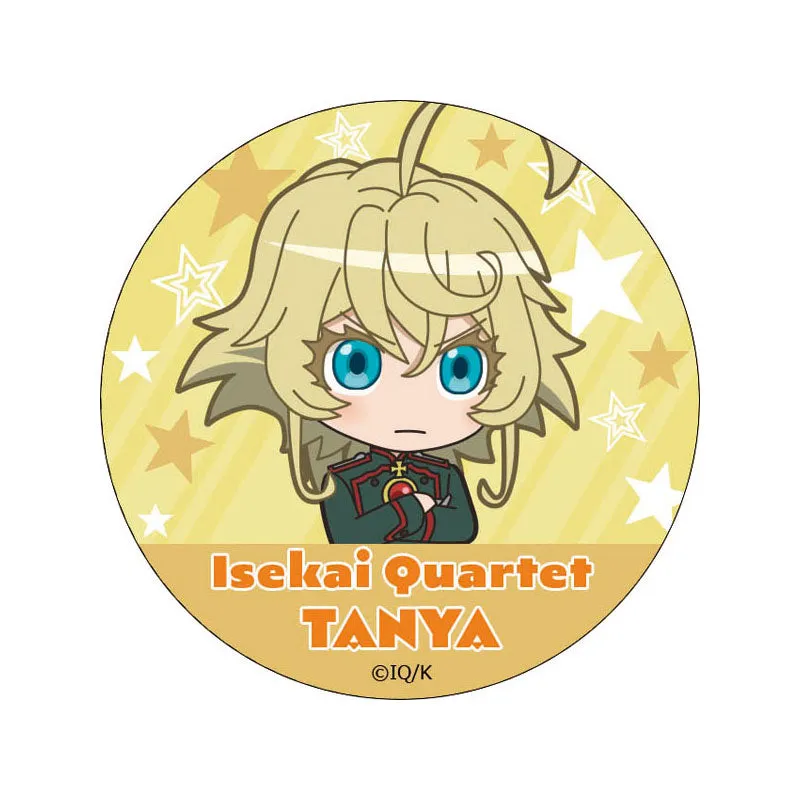 isekai-quartet-tanya-button-wei-blech-5-4-cm-von-degurechaff image 1