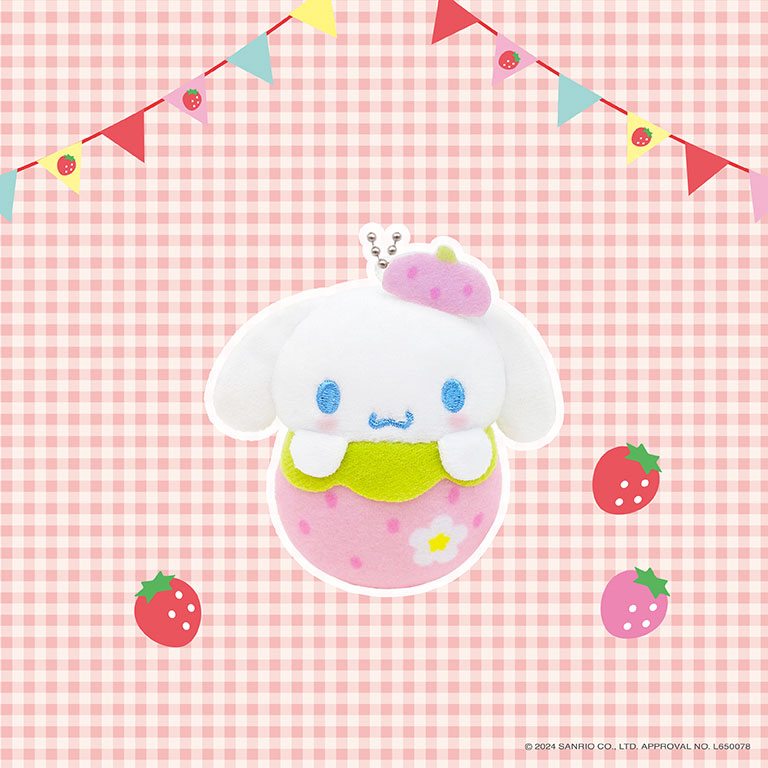 sanrio-cinnamoroll-pl-schanh-nger-strawberry-version-6-5-cm image 1