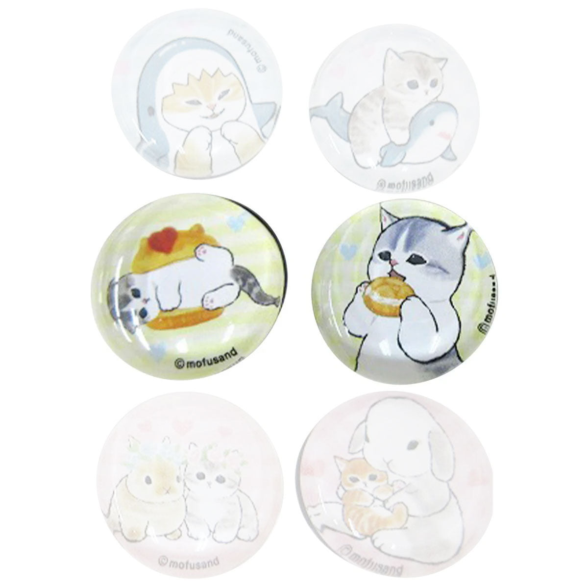 kameco-mofusand-glas-magnet-set-cake-2-5-cm image 1