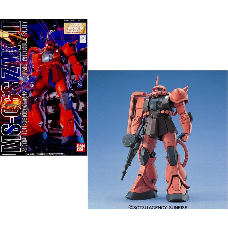 bandai-gundam-mg-1-100-ms-06s-char-s-zaku-ii-gunpla image 1