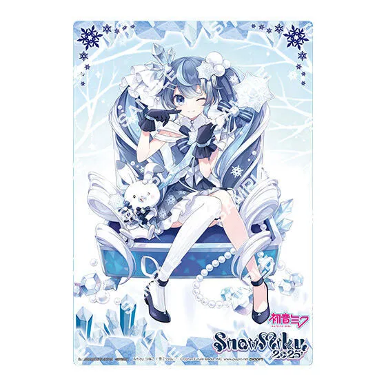 kameco-vocaloid-snow-miku-clearposter-a5-flat-gashapon-2025 image 1