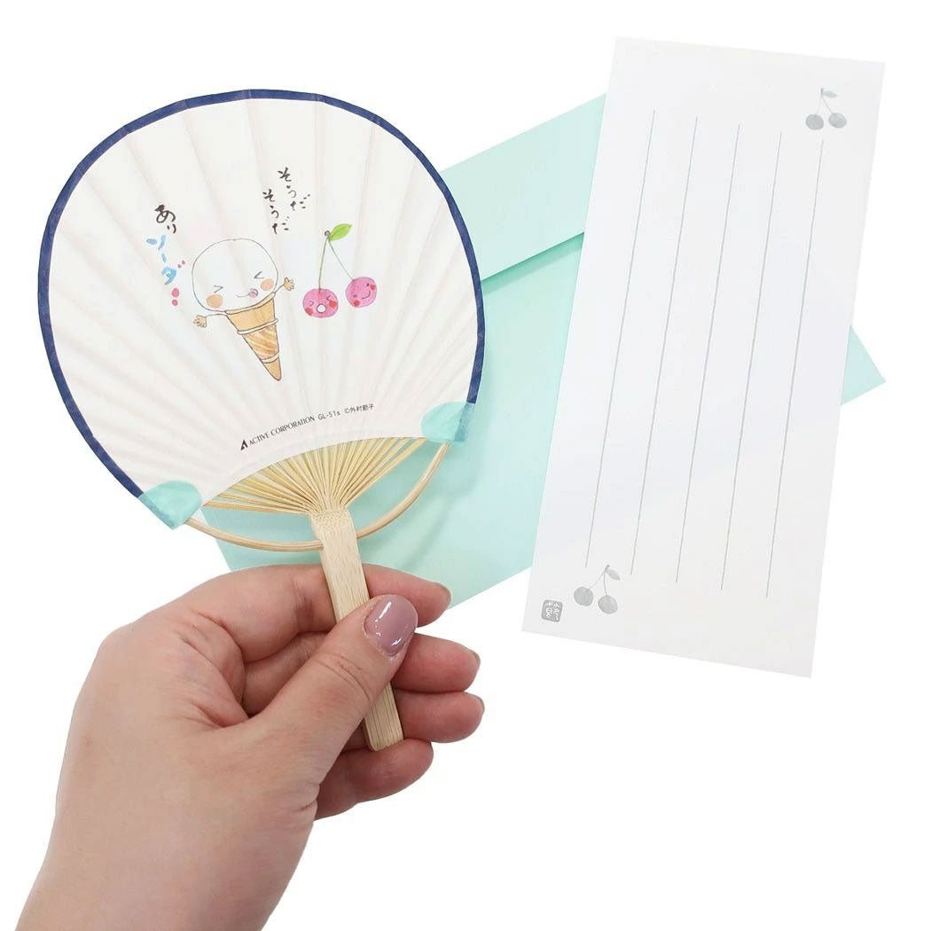 kameco-kawaii-gru-karten-f-cher-set-cream-soda-holz-papier image 2