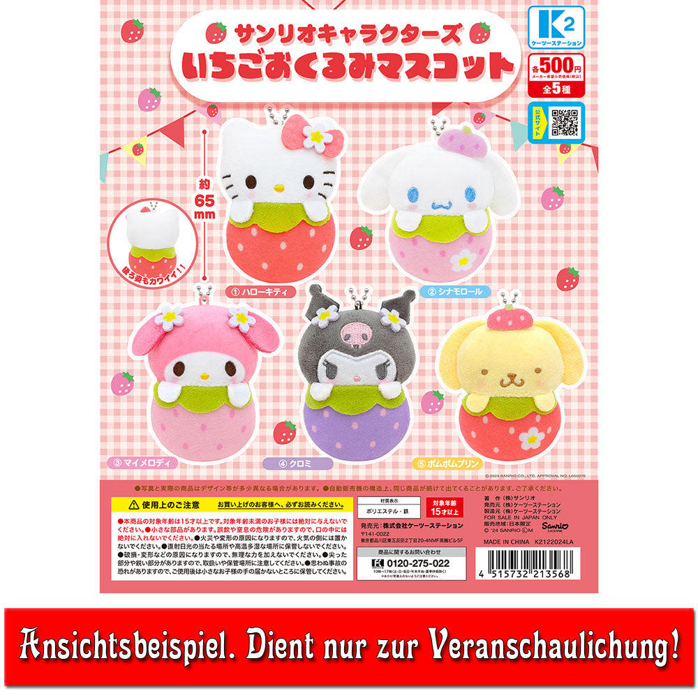 sanrio-kuromi-strawberry-pl-schanh-nger-6-5-cm-pl-sch image 2