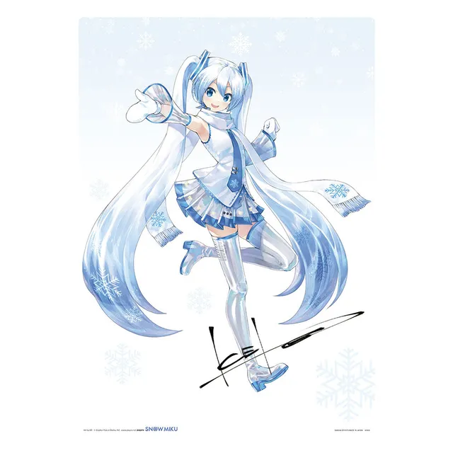 snow-miku-illustration-board-a3-artboard-pappe-miku image 1