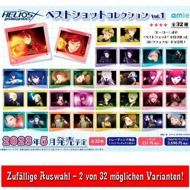 kameco-helios-rising-heroes-sammelkarten-best-shot-vol-1-2er image 1