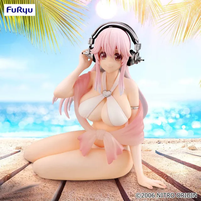 furyu-super-sonico-noodle-stopper-figur-white-bikini-11-cm image 1