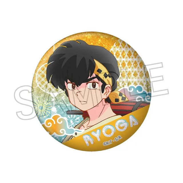 kameco-ranma-1-2-ryoga-kirakira-vol-2-glitzerbutton-7-5-cm image 1