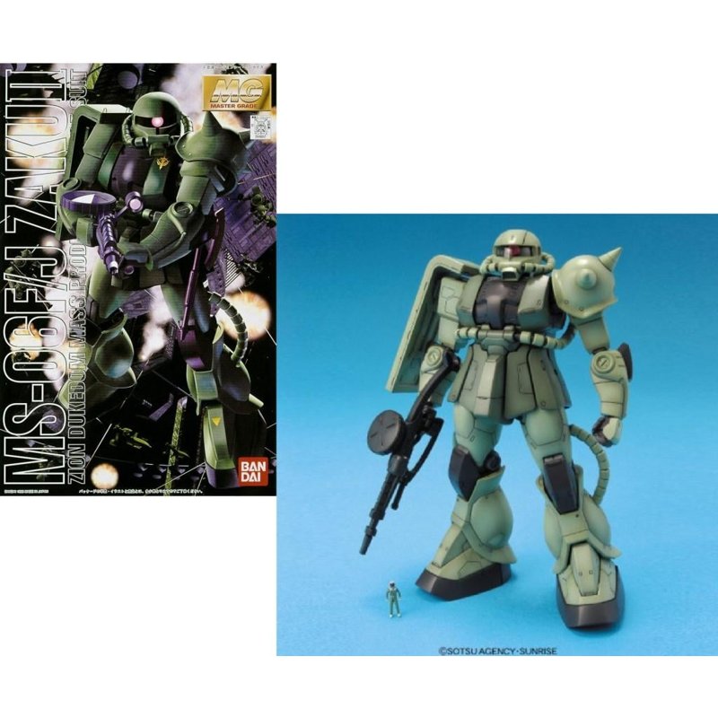 bandai-gundam-mg-1-100-ms-06f-j-zaku-ii-gunpla-modellbausatz image 1