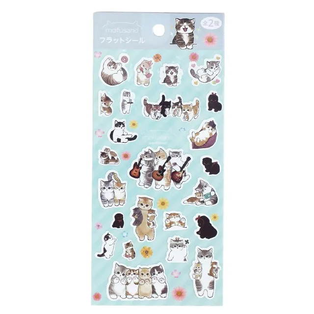 kameco-mofusand-stickerbogen-b-katzen-aufkleber-20x9-cm image 1