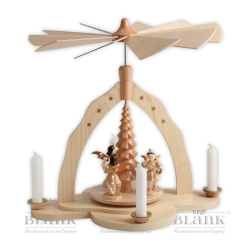 blank-weihnachtspyramide-faltenrockengel-holz-kerzen image 7