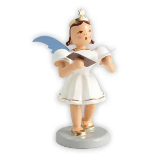blank-kurzrockengel-farbig-engel-figur-holz-handbemalt image 1