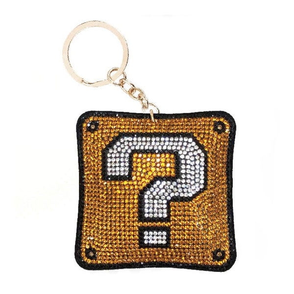 super-mario-question-mark-box-glitter-anh-nger-7-5-cm image 1