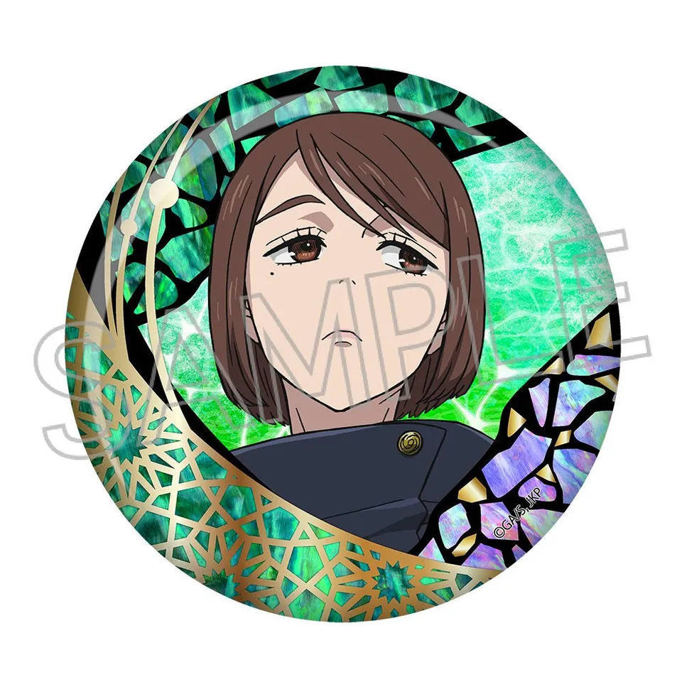 jujutsu-kaisen-shoko-button-foil-stamp-ver-wei-blech image 1