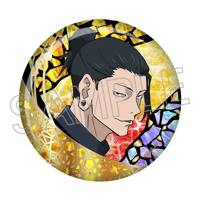 jujutsu-kaisen-suguru-geto-button-a-foil-stamp-7-5-cm image 1